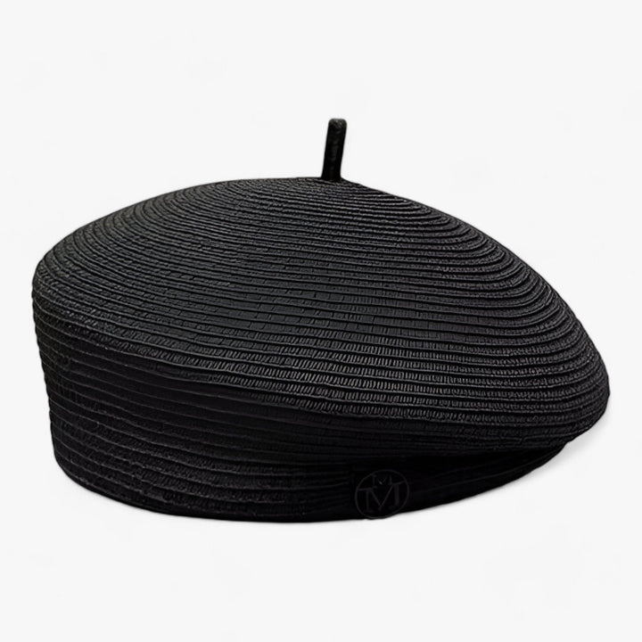 Damen Fedora Strohhut | Breite Krempe | Sommer | Modernes Design | Luftig & Chic-schwarzes feines Gras-Durchschnittliche Größe 55-57 cm-Luzern Mode