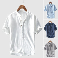 Sommer Shirt Herren | Atmungsaktiv | Baumwolle | Leicht | Freizeit | Kurzarm-Luzern Mode