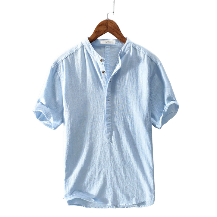 Sommer Shirt Herren | Atmungsaktiv | Baumwolle | Leicht | Freizeit | Kurzarm-Luzern Mode