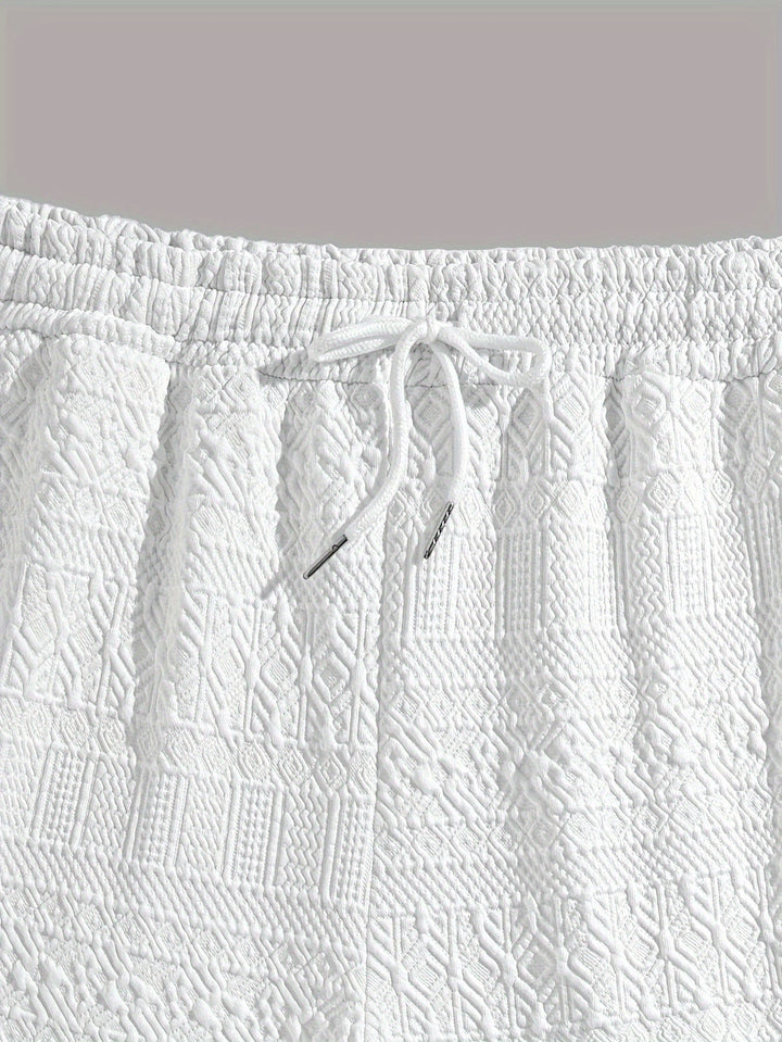 Herren Shorts 1+1 GRATIS | Sommer Basic kurz | bequem | Kordelzug Alltag Strand-Luzern Mode