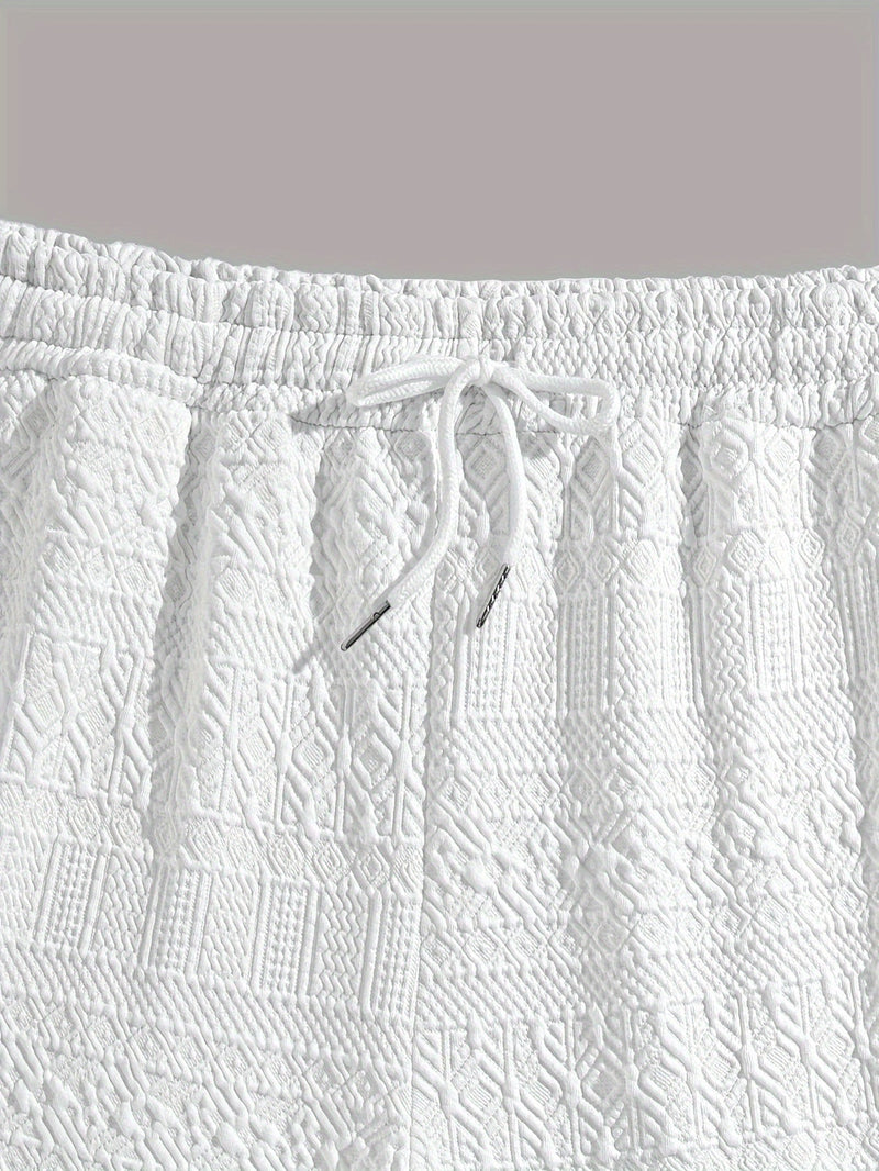 Herren Shorts 1+1 GRATIS | Sommer Basic kurz | bequem | Kordelzug Alltag Strand-Luzern Mode