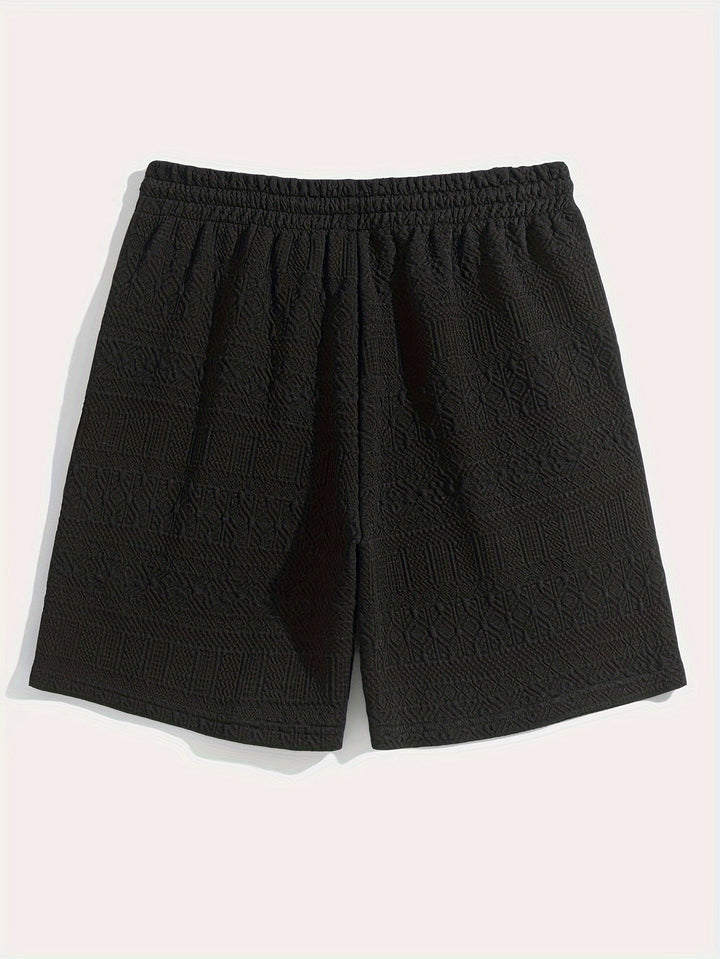 Herren Shorts 1+1 GRATIS | Sommer Basic kurz | bequem | Kordelzug Alltag Strand-Luzern Mode