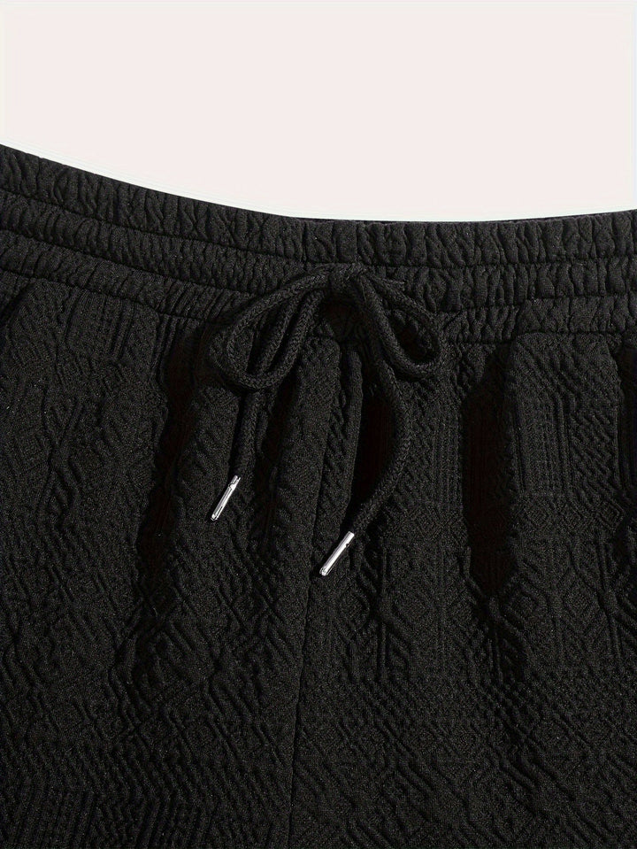 Herren Shorts 1+1 GRATIS | Sommer Basic kurz | bequem | Kordelzug Alltag Strand-Luzern Mode