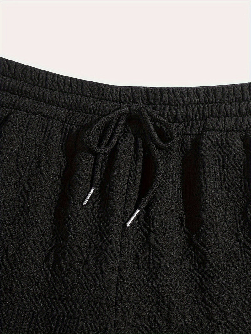 Herren Shorts 1+1 GRATIS | Sommer Basic kurz | bequem | Kordelzug Alltag Strand-Luzern Mode