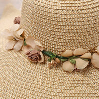 Sommerhut Damen Blumenmuster | Leicht bequem | Strandhut | Stylisches Accessoire-Luzern Mode