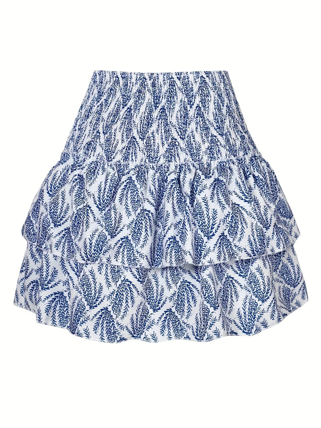 Boho Minirock Damen - Sommerrock mit Paisley-Muster-Luzern Mode