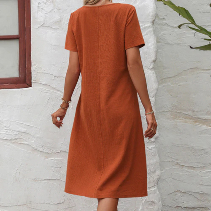 Damen Sommerkleid mit Taschen - Elegantes Freizeitkleid-Luzern Mode