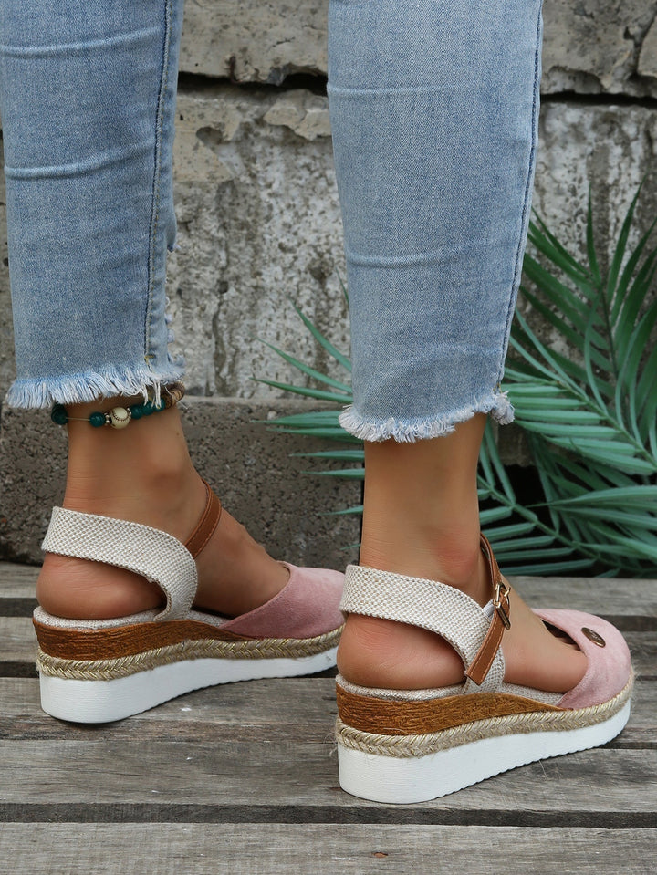 Damen Espadrilles | PU | Gummisohle | Flache Sohle | Atmungsaktiv-Luzern Mode