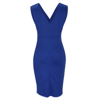 Elegantes Abendkleid mit Schlitz und V-Ausschnitt Damen-Luzern Mode