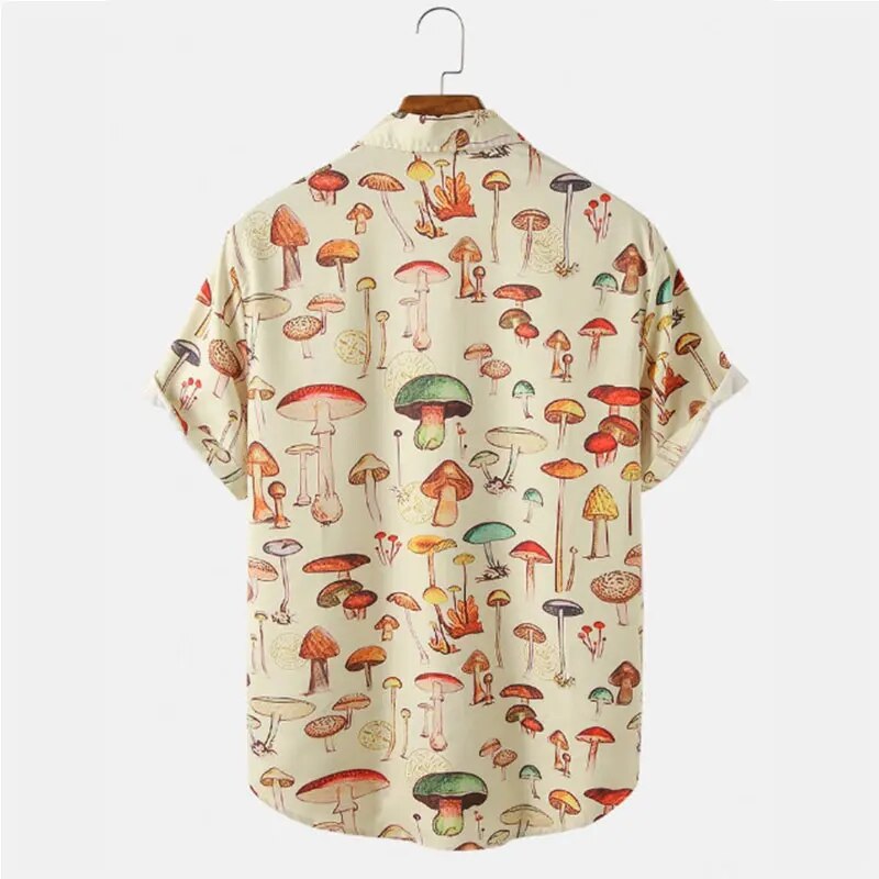 Sommerliches Herrenhemd mit Cartoon-Druck – Oscar