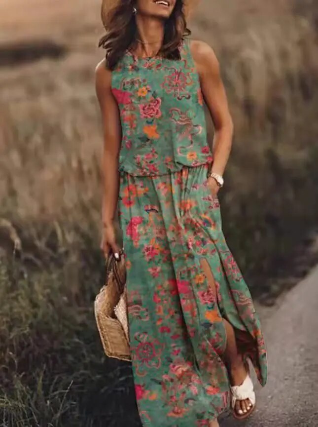 Sommerliches Maxikleid mit einzigartigem Schnitt – Amara