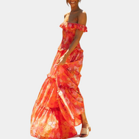 Abrielle Maxikleid mit Blumenmuster für Sommermode-Luzern Mode