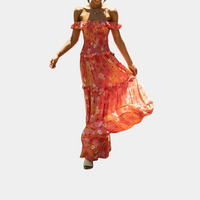 Abrielle Maxikleid mit Blumenmuster für Sommermode-Luzern Mode