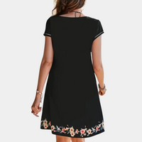 Stickerei Sommerkleid Damen - Elegantes Freizeitkleid-Luzern Mode