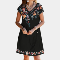 Stickerei Sommerkleid Damen - Elegantes Freizeitkleid-Luzern Mode
