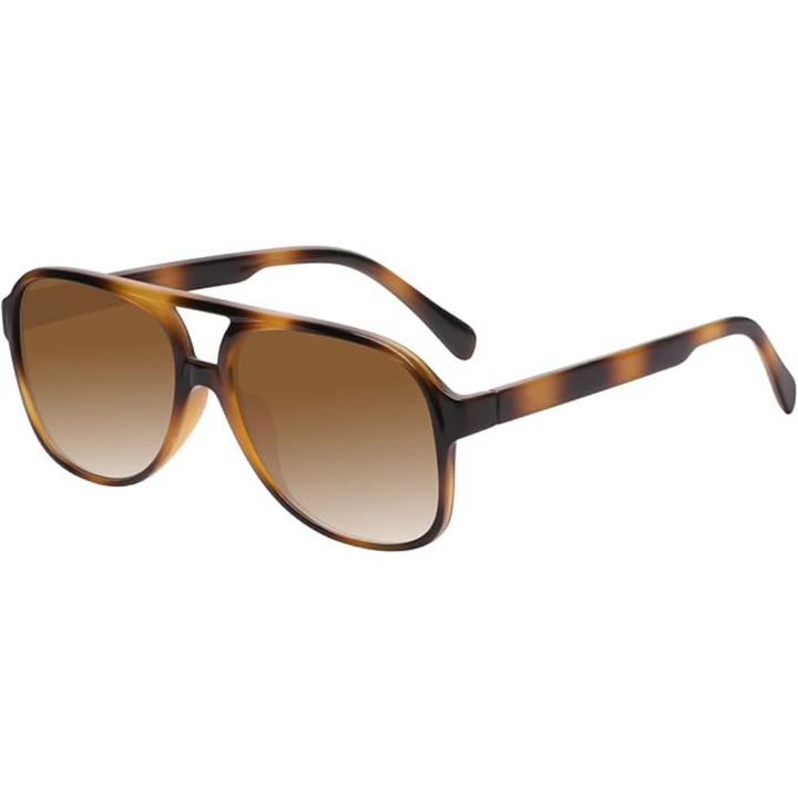 Herren Sonnenbrille UV400 Schutz, Langlebiges Design-Braun-Tortoise-Luzern Mode