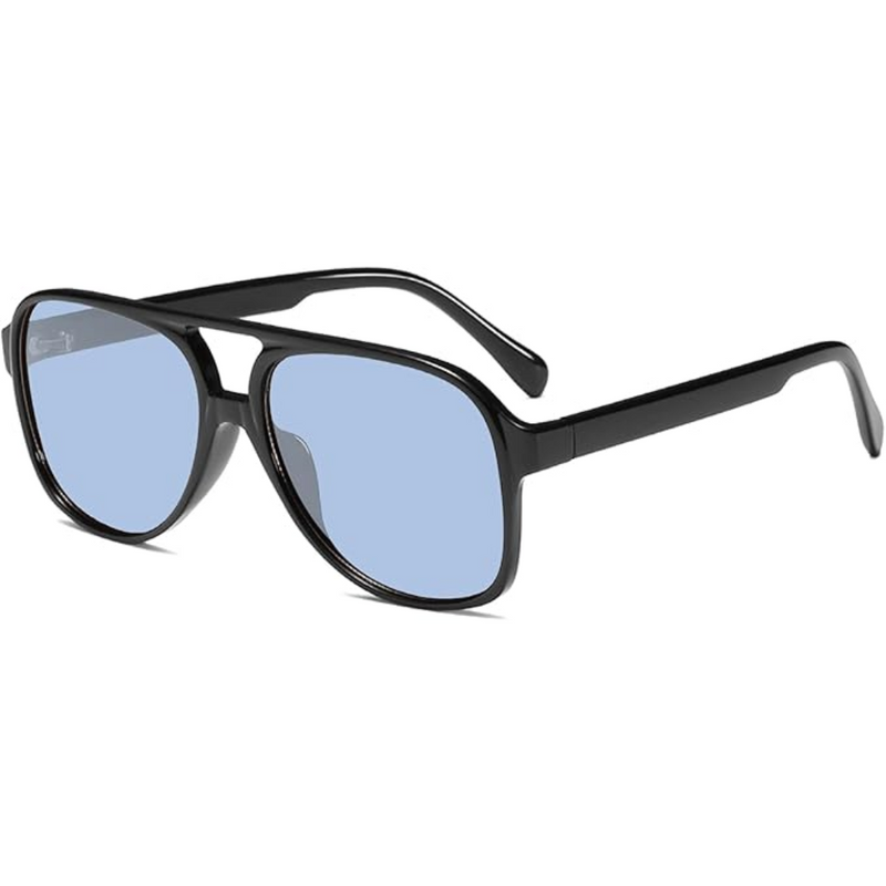 Herren Sonnenbrille UV400 Schutz, Langlebiges Design-Schwarz-Blau-Luzern Mode