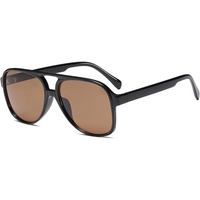Herren Sonnenbrille UV400 Schutz, Langlebiges Design-Schwarz-Braun-Luzern Mode