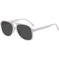 Herren Sonnenbrille UV400 Schutz, Langlebiges Design-Weiß-Grau-Luzern Mode