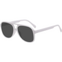 Herren Sonnenbrille UV400 Schutz, Langlebiges Design-Weiß-Grau-Luzern Mode