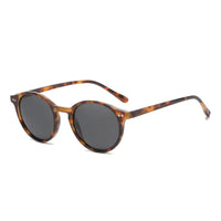 Runde Unisex Sonnenbrille Set - Stilvolle Retro-Optik-Braun/Schwarz-Luzern Mode