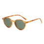 Runde Unisex Sonnenbrille Set - Stilvolle Retro-Optik-Orange/Grau-Luzern Mode