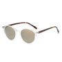 Runde Unisex Sonnenbrille Set - Stilvolle Retro-Optik-Weiß/Grau-Luzern Mode