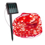 LED Lichterkette für Außen | Solarenergie | Nachhaltig | Wasserdicht-Rot-5m-Luzern Mode