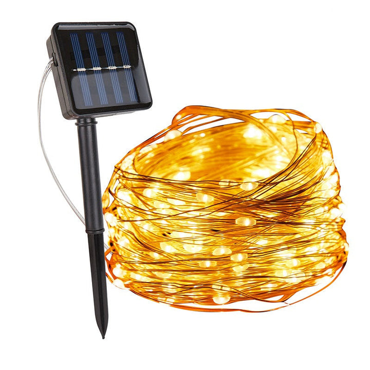 LED Lichterkette für Außen | Solarenergie | Nachhaltig | Wasserdicht-Luzern Mode