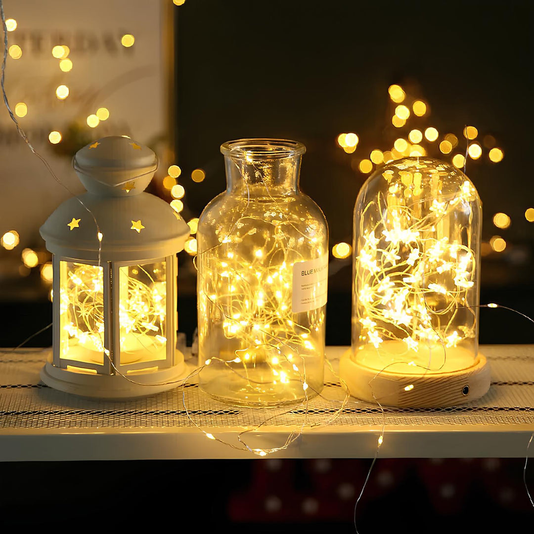 LED Lichterkette für Außen | Solarenergie | Nachhaltig | Wasserdicht-Luzern Mode