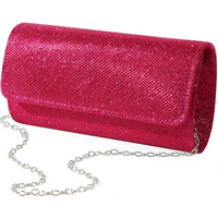 Luxuriöse Damen Clutch mit Handy- und Kosmetikfach-Rosa-Luzern Mode