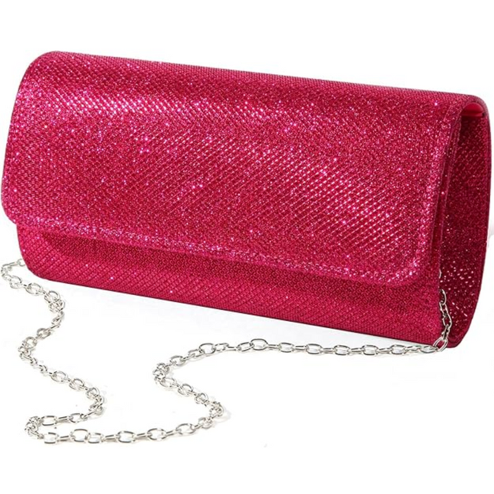 Luxuriöse Damen Clutch mit Handy- und Kosmetikfach-Rosa-Luzern Mode