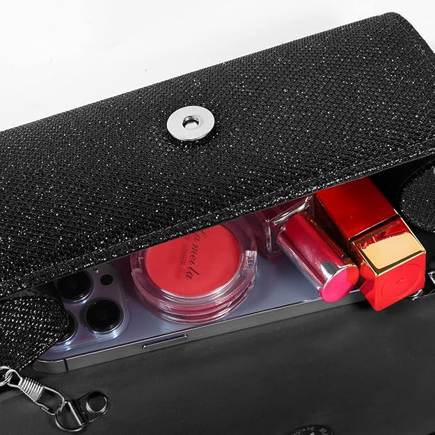 Luxuriöse Damen Clutch mit Handy- und Kosmetikfach-Luzern Mode
