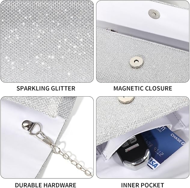 Luxuriöse Damen Clutch mit Handy- und Kosmetikfach-Luzern Mode