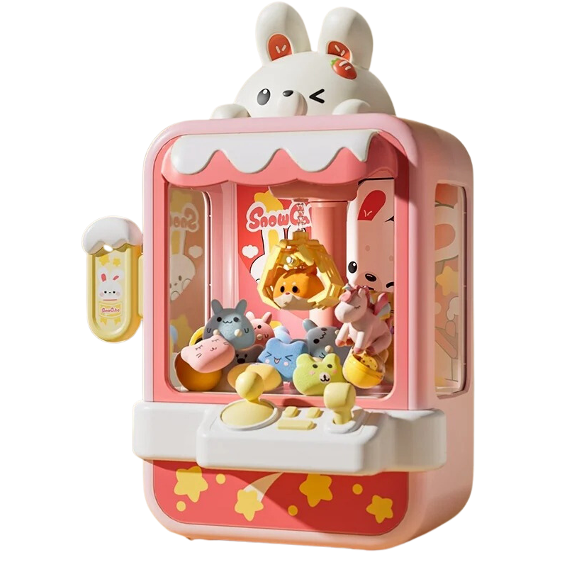 Spielzeug-Greifmaschine | Spannend, Unterhaltsam, Interaktiv, Wettbewerbsfähig-Rosa Hase-S-Luzern Mode