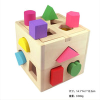 Formenpuzzle | Würfel, Holz, Langlebig, Lehrreich, Interaktiv, Montessori-Luzern Mode