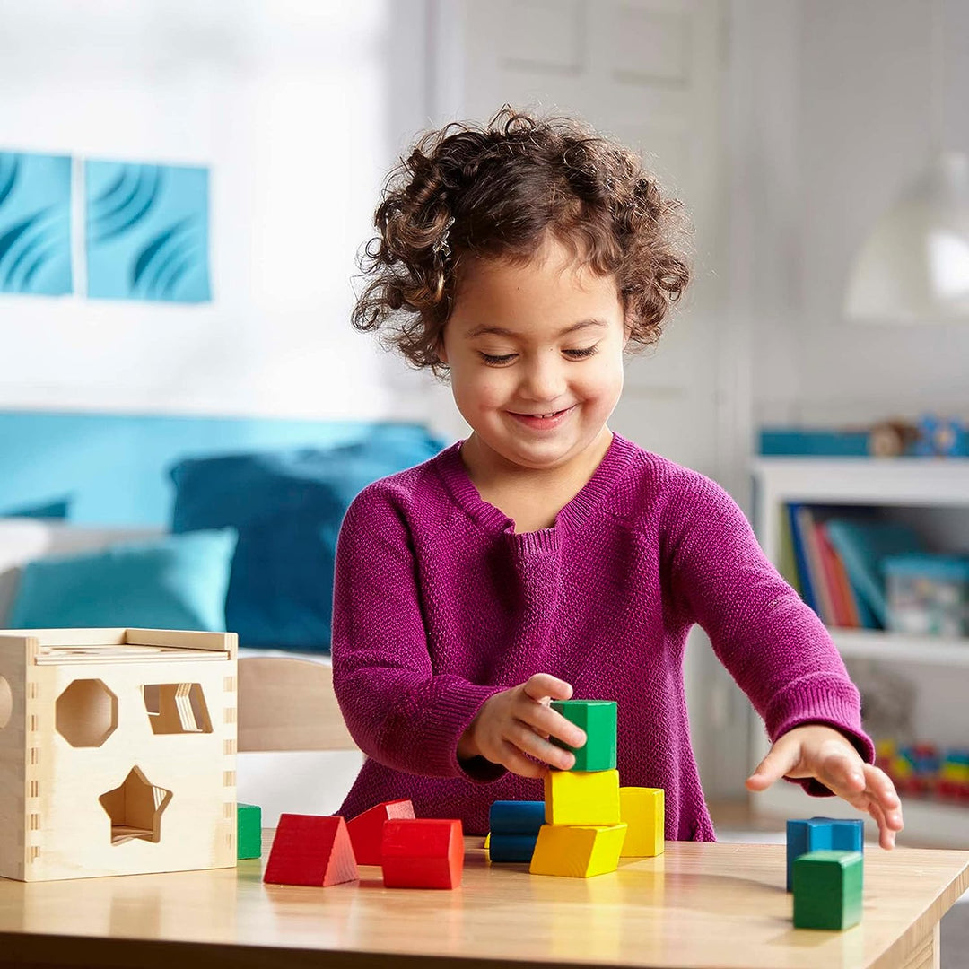 Formenpuzzle | Würfel, Holz, Langlebig, Lehrreich, Interaktiv, Montessori-Luzern Mode