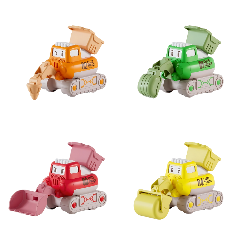 Spielzeug-Baufahrzeuge | Set, Vielseitig, Langlebig, Lehrreich, Sicher-4er-Pack-Luzern Mode