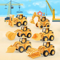 Spielzeug-Bagger-Set | Robust Langlebig Kreativer Spaß Gelb-Luzern Mode
