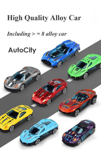 Spielzeug-Lkw | Anhänger Inklusive 8 Autos Set Langlebig-Luzern Mode