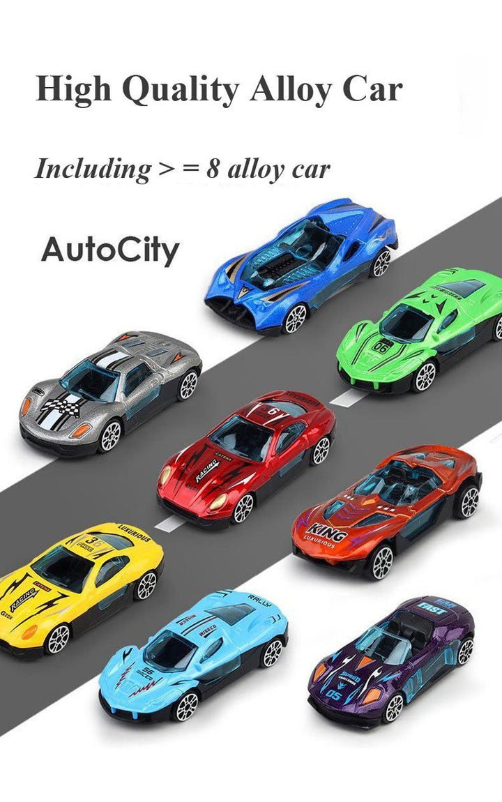 Spielzeug-Lkw | Anhänger Inklusive 8 Autos Set Langlebig-Luzern Mode