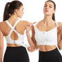 Sport BH mit starkem Halt | Front-Reißverschluss | 1 kaufen 1 gratis Aktion-Weiß-S-Luzern Mode
