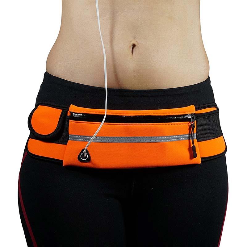 Leichtgewichtiger Wasserdichter Fitness-Hüftgürtel – 2 zum Preis von 1 Verstellbarer Sportgürtel