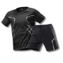 Sport Outfit Herren | Atmungsaktiv | Fitness | Tennis | Lauf | Sommer | Training-Schwarz-M-Luzern Mode