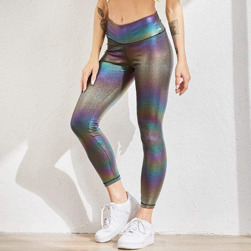 Damen Anti-Cellulite Push-Up Leggings für Sport & Fitness-Schwarz-S-Luzern Mode