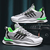 Herren Sneaker mit Luftpolstersohle und modernem Design-Grau-39-Luzern Mode