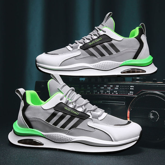 Herren Sneaker mit Luftpolstersohle und modernem Design-Grau-39-Luzern Mode
