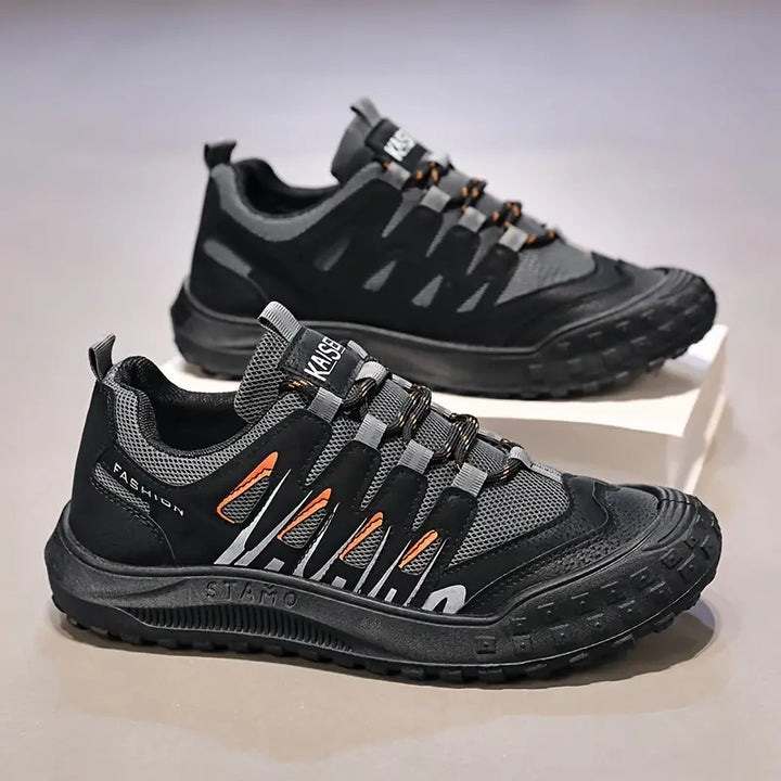 Herren Outdoor Sportschuhe rutschfest und atmungsaktiv-Schwarz-40-Luzern Mode