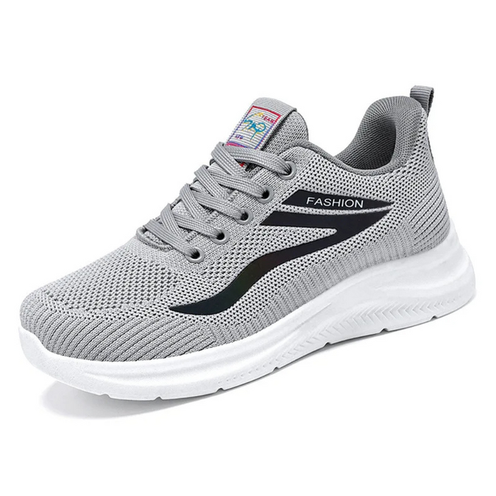 Herren Sneaker mit weicher Sohle und atmungsaktivem Mesh-36-Grau-Luzern Mode