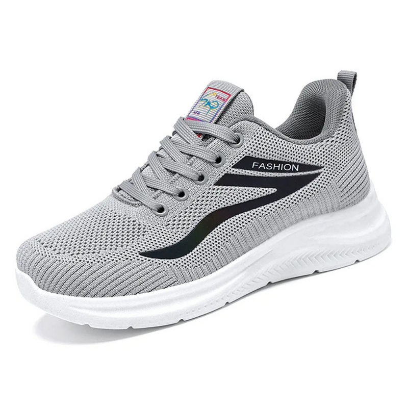 Herren Sneaker mit weicher Sohle und atmungsaktivem Mesh-36-Grau-Luzern Mode
